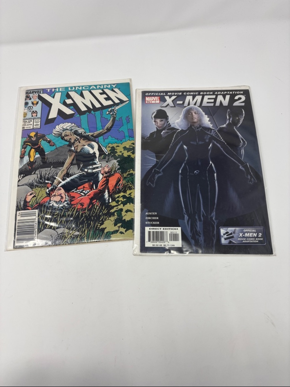 Marvel X-Men Storm Comic Pair — Black, Blue, White books